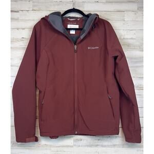 Columbia Phurtec Jacket Fleece Lined Water Resistant Omni Wind Maroon Women XL